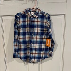Gymboree Blue Plaid Kids Shirt